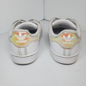 Adidas Grand Court 2.0 Shoes Kids Girls White Size 8 Halographic Detail Sport
